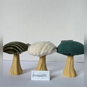Target Bullseye Playground Mushroom Fall Fabric Set Of 3 Green Harvest Decor **P